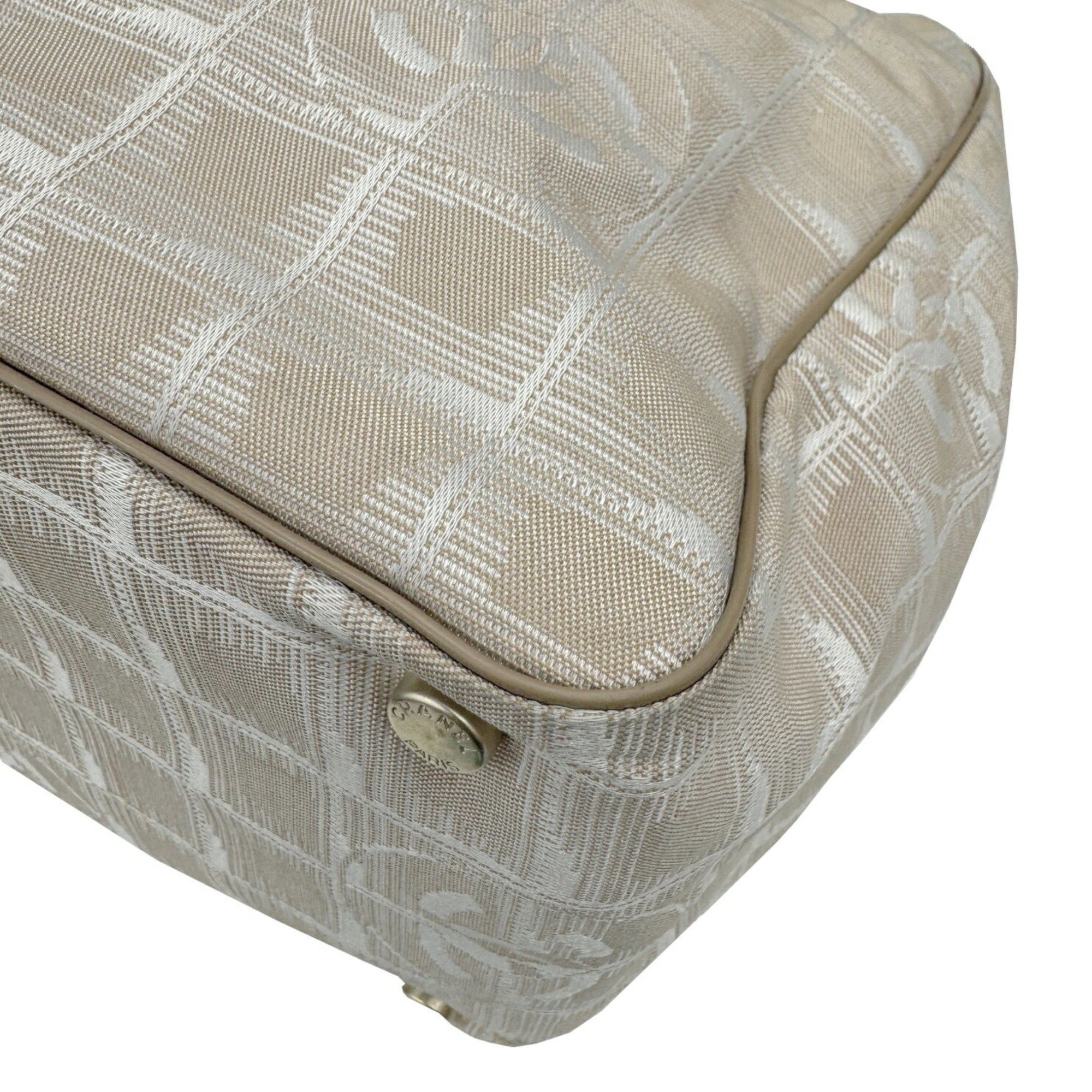 Chanel CHANEL New Travel Line Tote Bag Beige Nylon 1 2008 Women's Size ONE SIZE - 9 Thumbnail