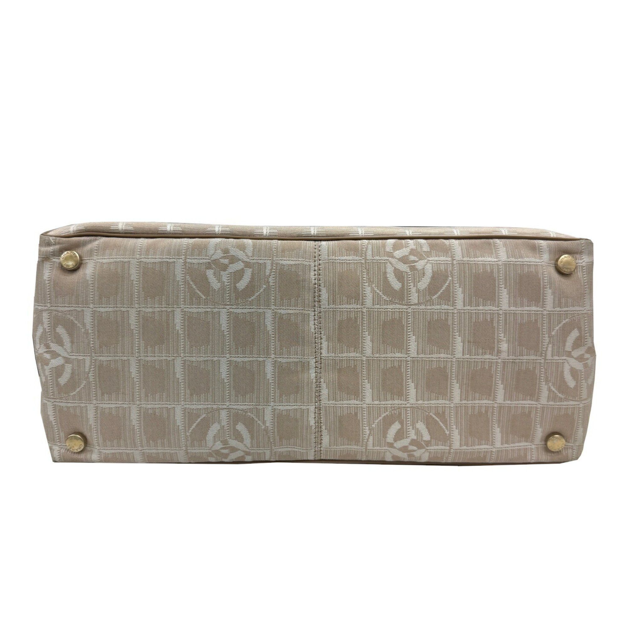 Chanel CHANEL New Travel Line Tote Bag Beige Nylon 1 2008 Women's Size ONE SIZE - 5 Thumbnail