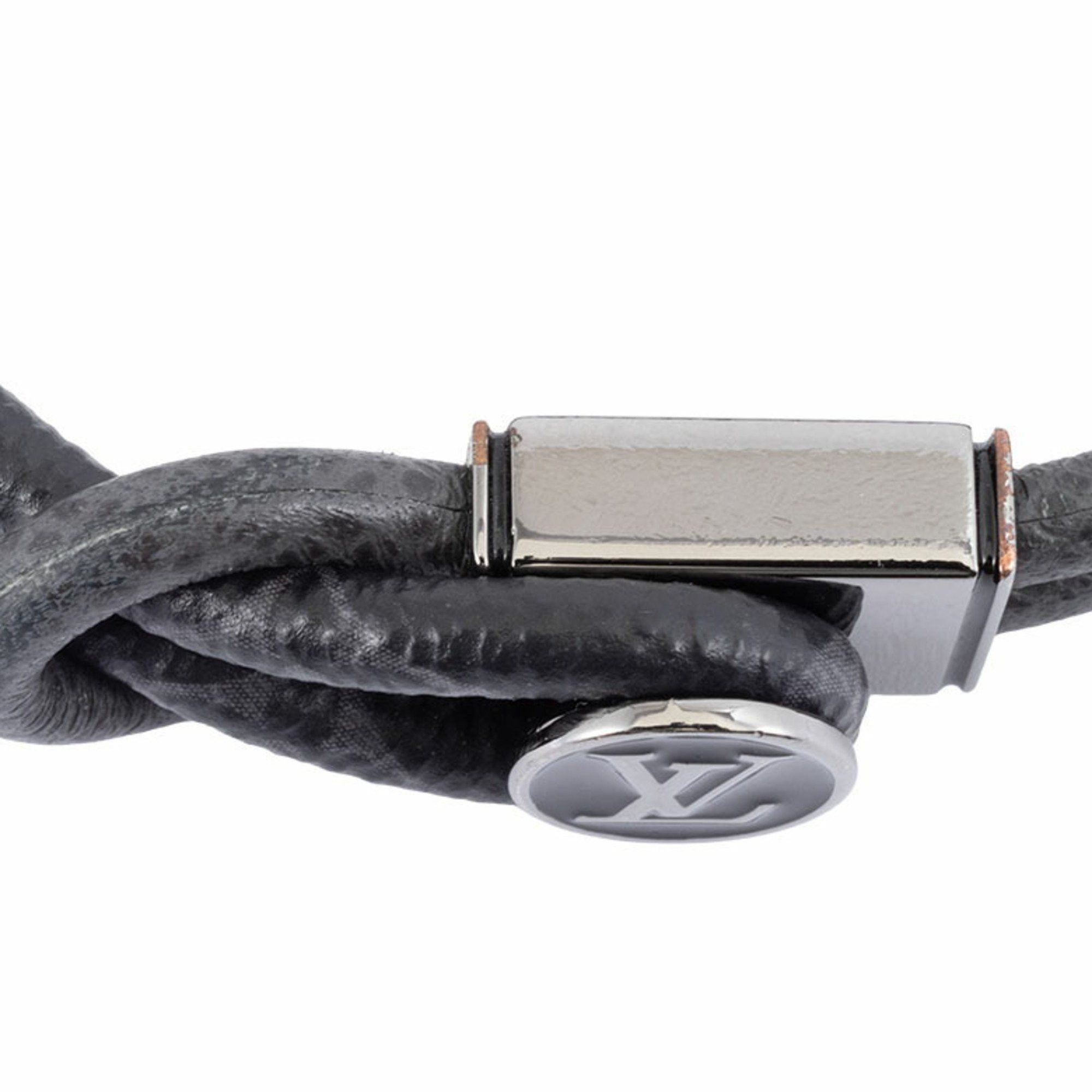 Louis Vuitton Louis Vuitton Bracelet Loop It M6780D Monogram Eclipse Canvas | Taiga Black Grey Men's LOUIS VUITTON Size ONE SIZE - 7 Thumbnail