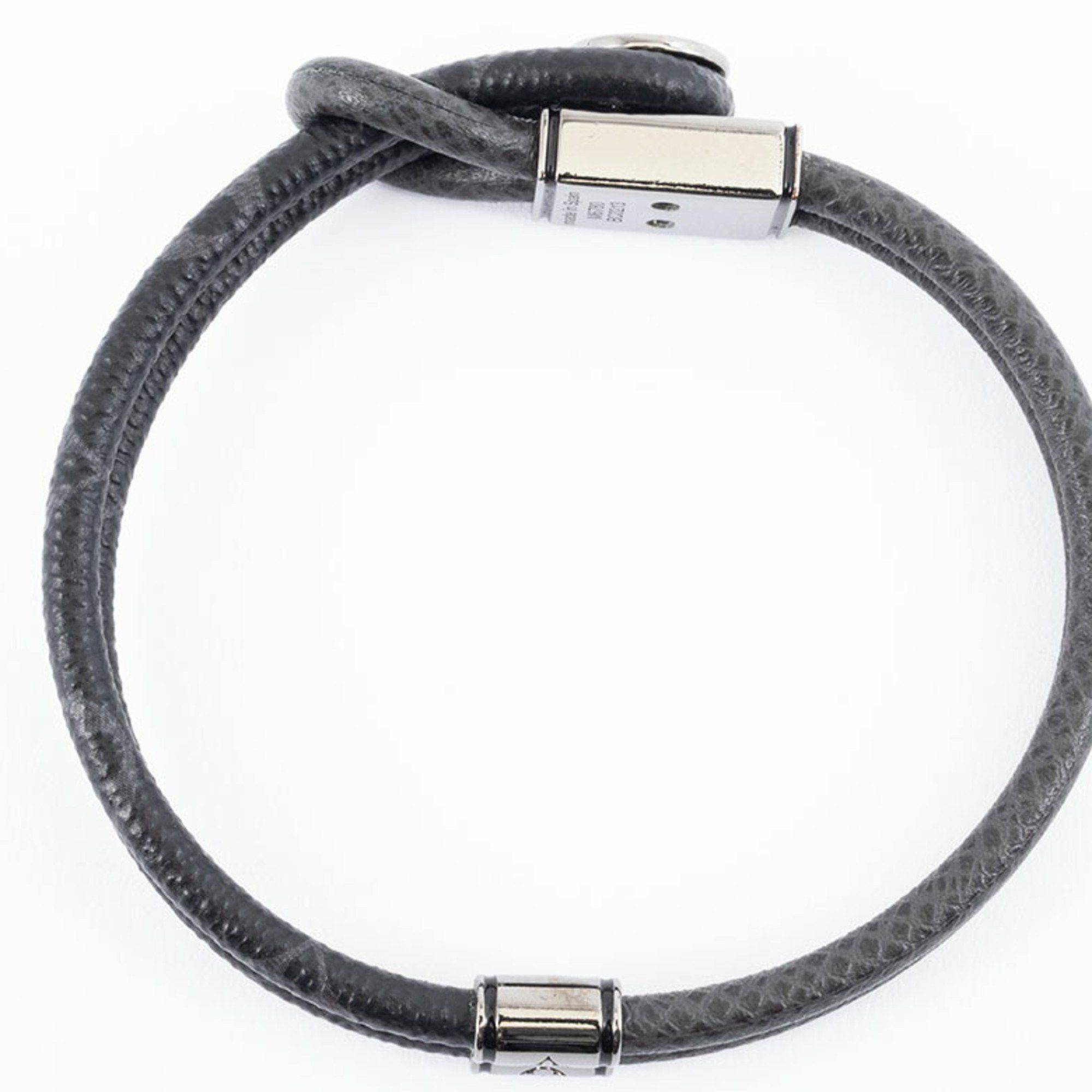 Louis Vuitton Louis Vuitton Bracelet Loop It M6780D Monogram Eclipse Canvas | Taiga Black Grey Men's LOUIS VUITTON Size ONE SIZE - 9 Thumbnail