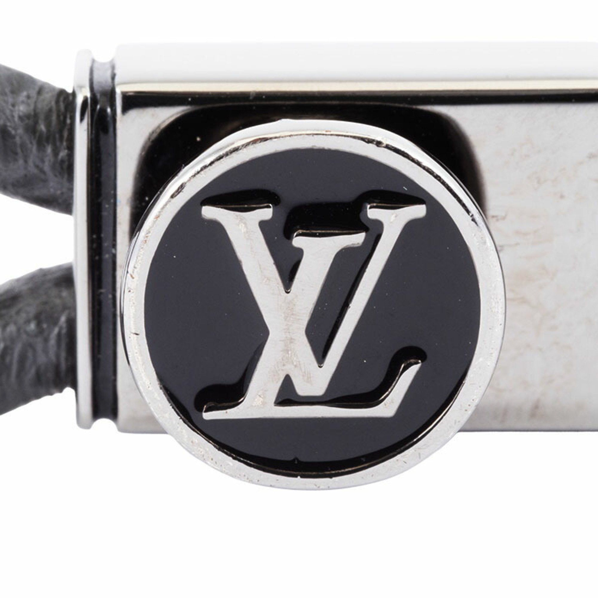 Louis Vuitton Louis Vuitton Bracelet Loop It M6780D Monogram Eclipse Canvas | Taiga Black Grey Men's LOUIS VUITTON Size ONE SIZE - 5 Thumbnail