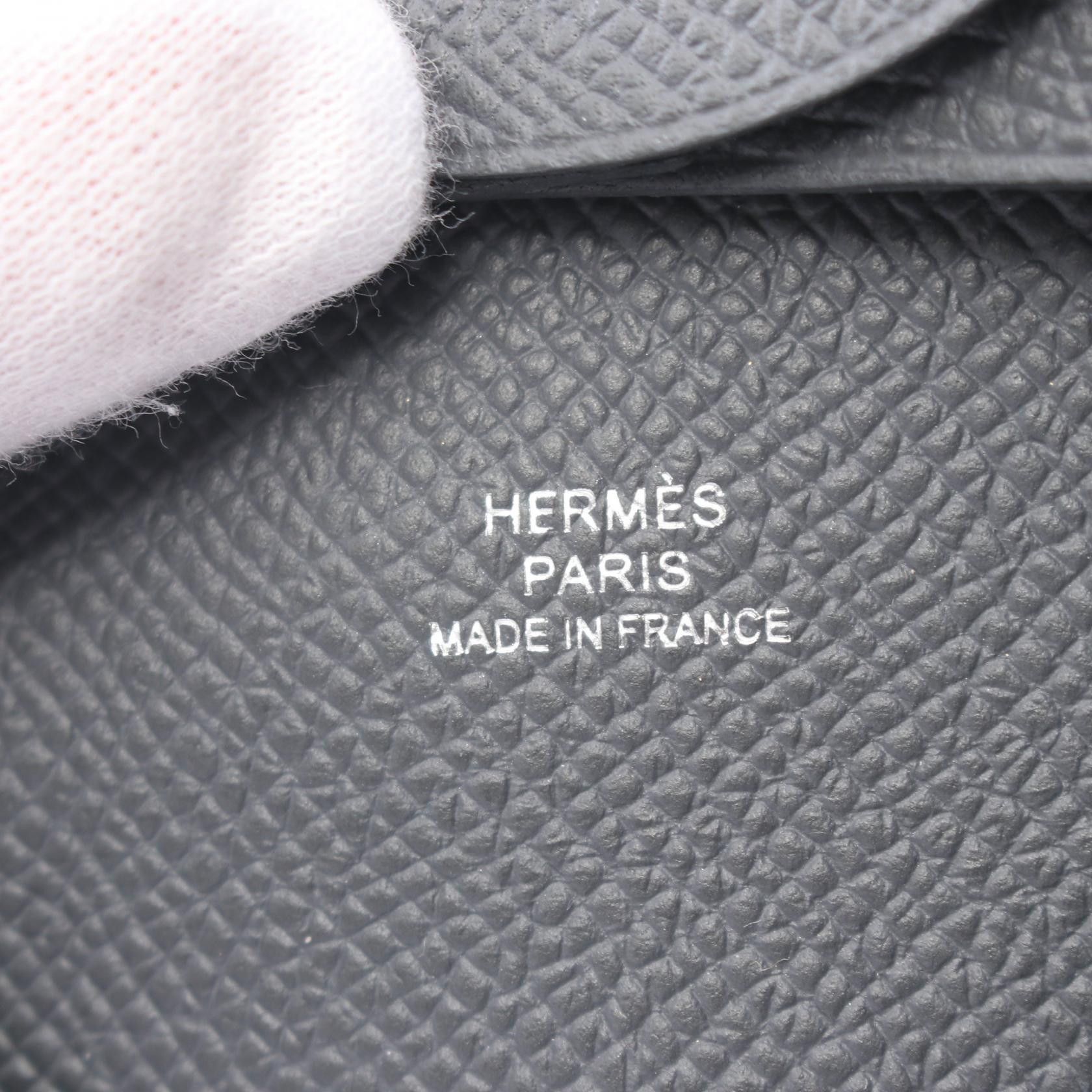 Hermes Hermes Hermes Bastia Epsom Coin Case Leather Coin Case Stamp W (2024) Size ONE SIZE - 4 Thumbnail