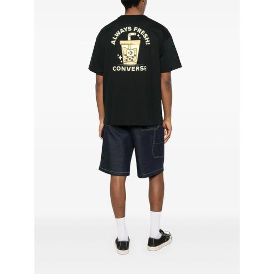 Converse CONVERSE Men T-Shirts 10027736 BLACK Size US S / EU 44-46 / 1 - 5 Thumbnail