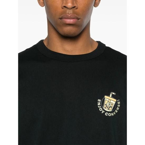 Converse CONVERSE Men T-Shirts 10027736 BLACK Size US L / EU 52-54 / 3 - 2 Thumbnail