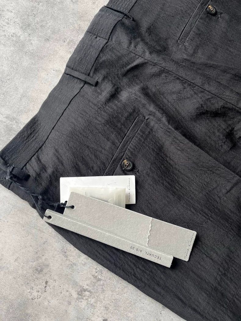 Rick Owens Rick Owens Black Wool Blend Cropped Pants - dmc Size US 31 - 6 Thumbnail