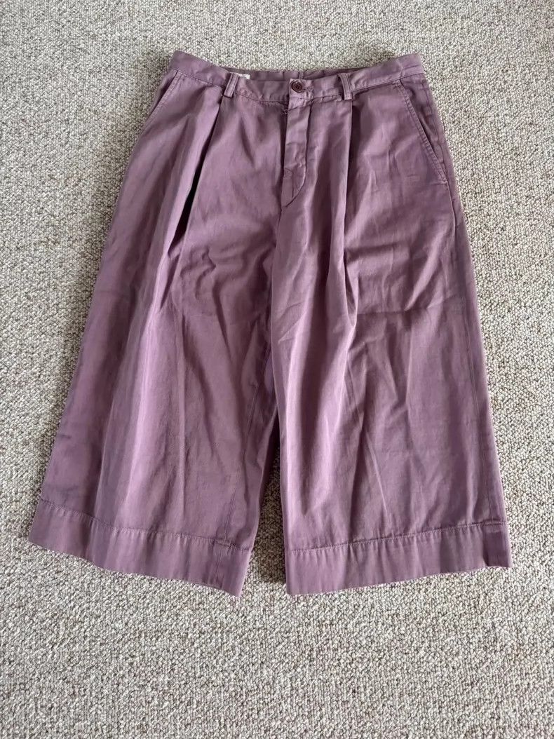 Dries Van Noten Dries Van Noten Purple Three-Quarter Pants - dmc Size US 31 - 2 Thumbnail