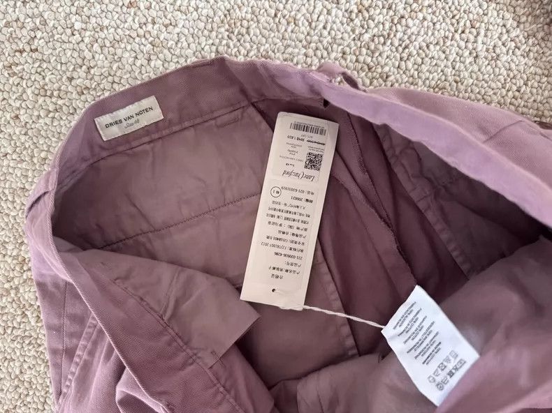 Dries Van Noten Dries Van Noten Purple Three-Quarter Pants - dmc Size US 31 - 3 Thumbnail