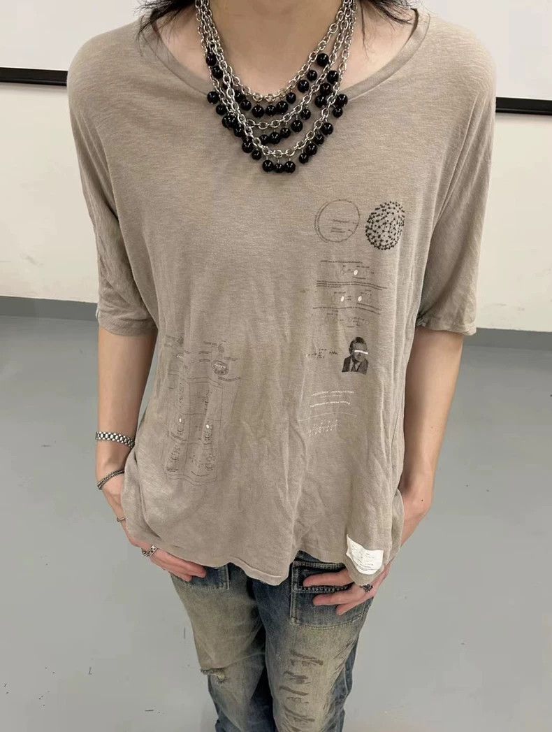 Undercover Undercover Life Graphic T-Shirt in Beige Size US M / EU 48-50 / 2 - 6 Thumbnail