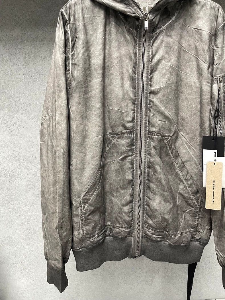 Rick Owens RICK OWENS DRKSHDW Gray Water-Washed Zip Jacket Size US M / EU 48-50 / 2 - 5 Thumbnail