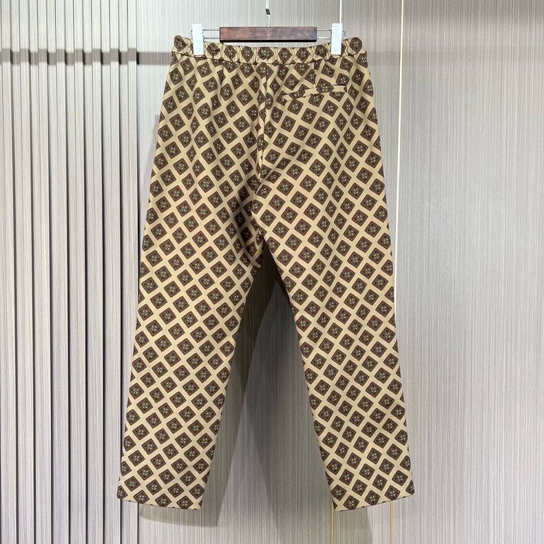 Dries Van Noten Dries Van Noten Brown Casual Printed Long Pants Size US 31 - 2 Thumbnail