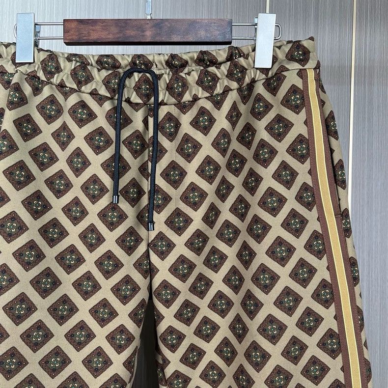 Dries Van Noten Dries Van Noten Brown Casual Printed Long Pants Size US 31 - 3 Thumbnail