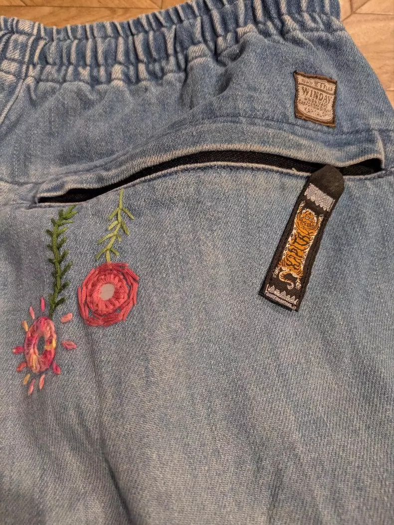 Kapital Vintage Patchwork Denim Pants with Distressed Look Size US 34 / EU 50 - 6 Thumbnail