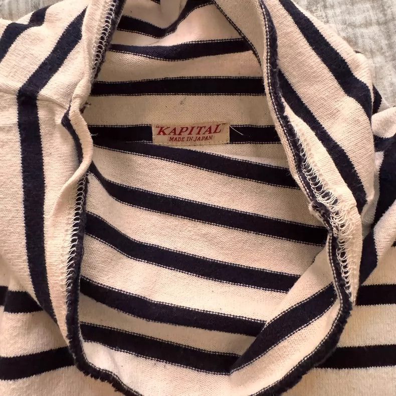 Kapital Kountry Striped Long Sleeve Turtle Neck Top Size US M / EU 48-50 / 2 - 3 Thumbnail