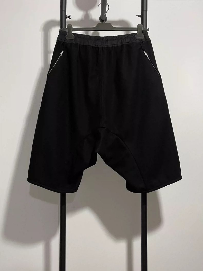 Rick Owens Rick Owens Black Shorts with Drop Crotch Design Size US 31 - 2 Thumbnail