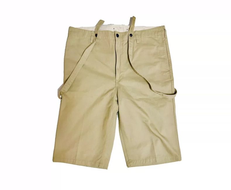 Visvim Beige Jumbo Pastoral Braces Shorts for Summer Size US 26 / EU 42 - 2 Thumbnail