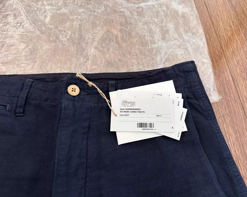 Visvim VISVIM ICT Ex Wide Chino Pants Navy Size US 26 / EU 42 - 3 Thumbnail