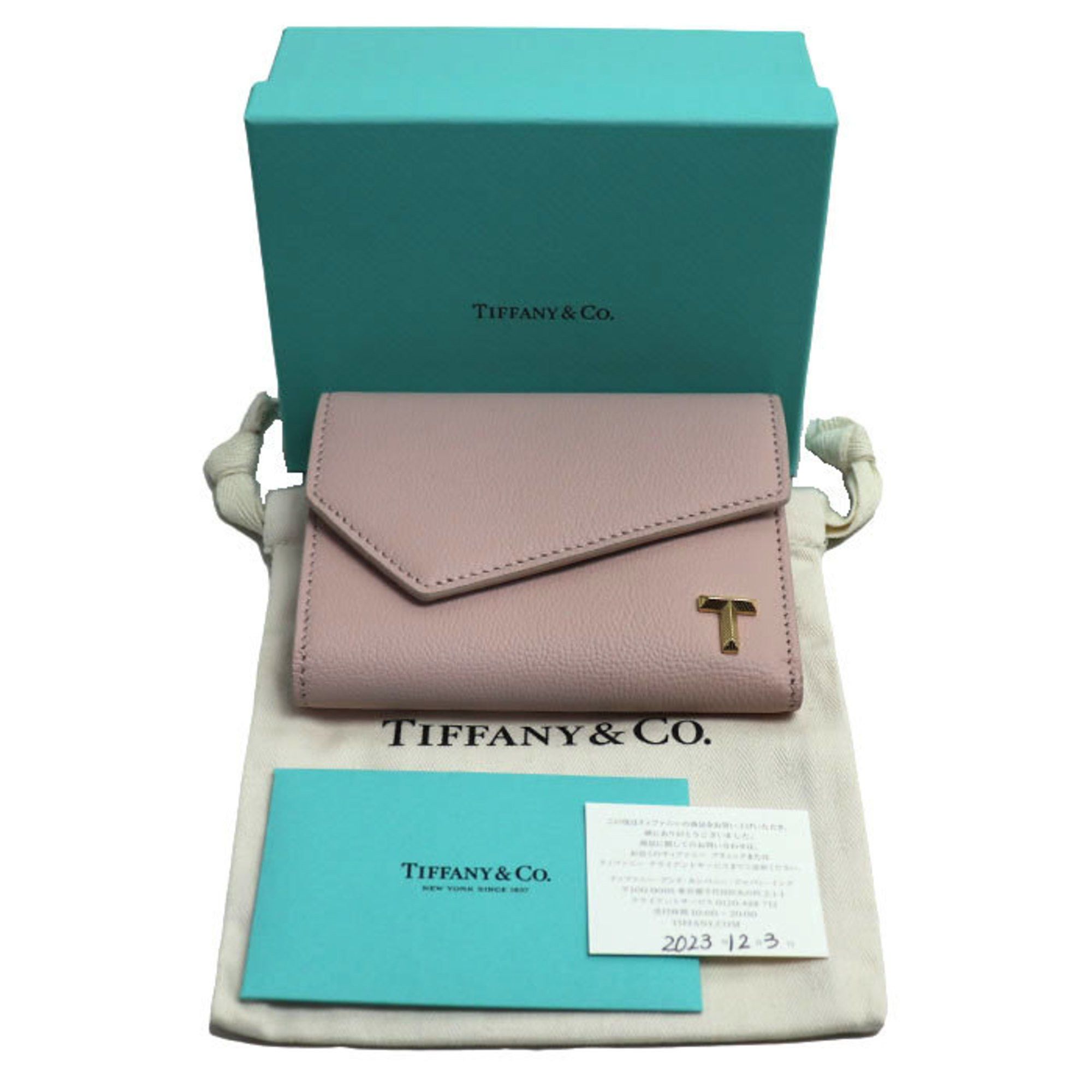 Tiffany & Co. TIFFANY&Co. Tiffany T Wallet Tri-fold Pink Women's Size ONE SIZE - 9 Thumbnail