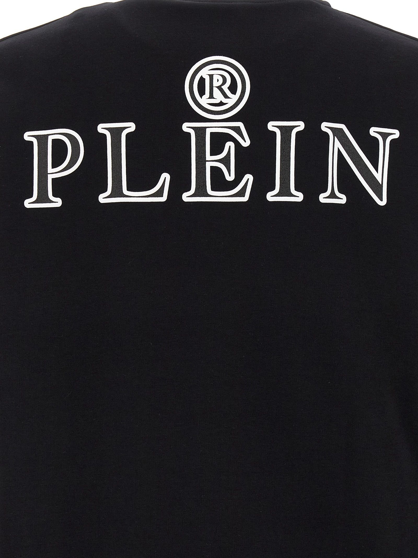パーカー・フーディ PHILIPP PLEIN Logo patch hoodie Philipp Plein Logo-Patch Hoodie In White - 40% Off