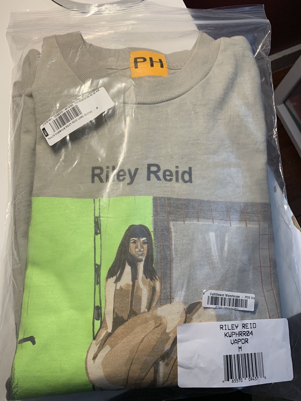 PornHub Riley Reid Kanye West L/S Shirt