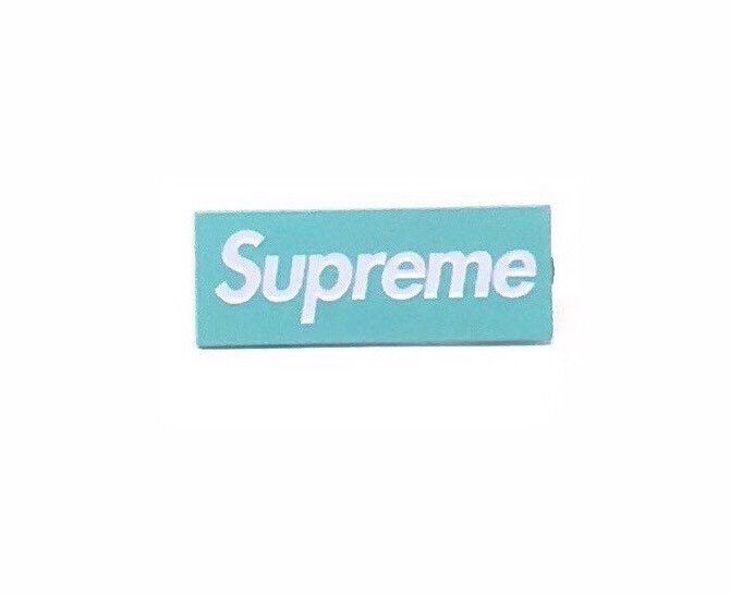 Custom Supreme Box Logo Tiffany Blue Grailed