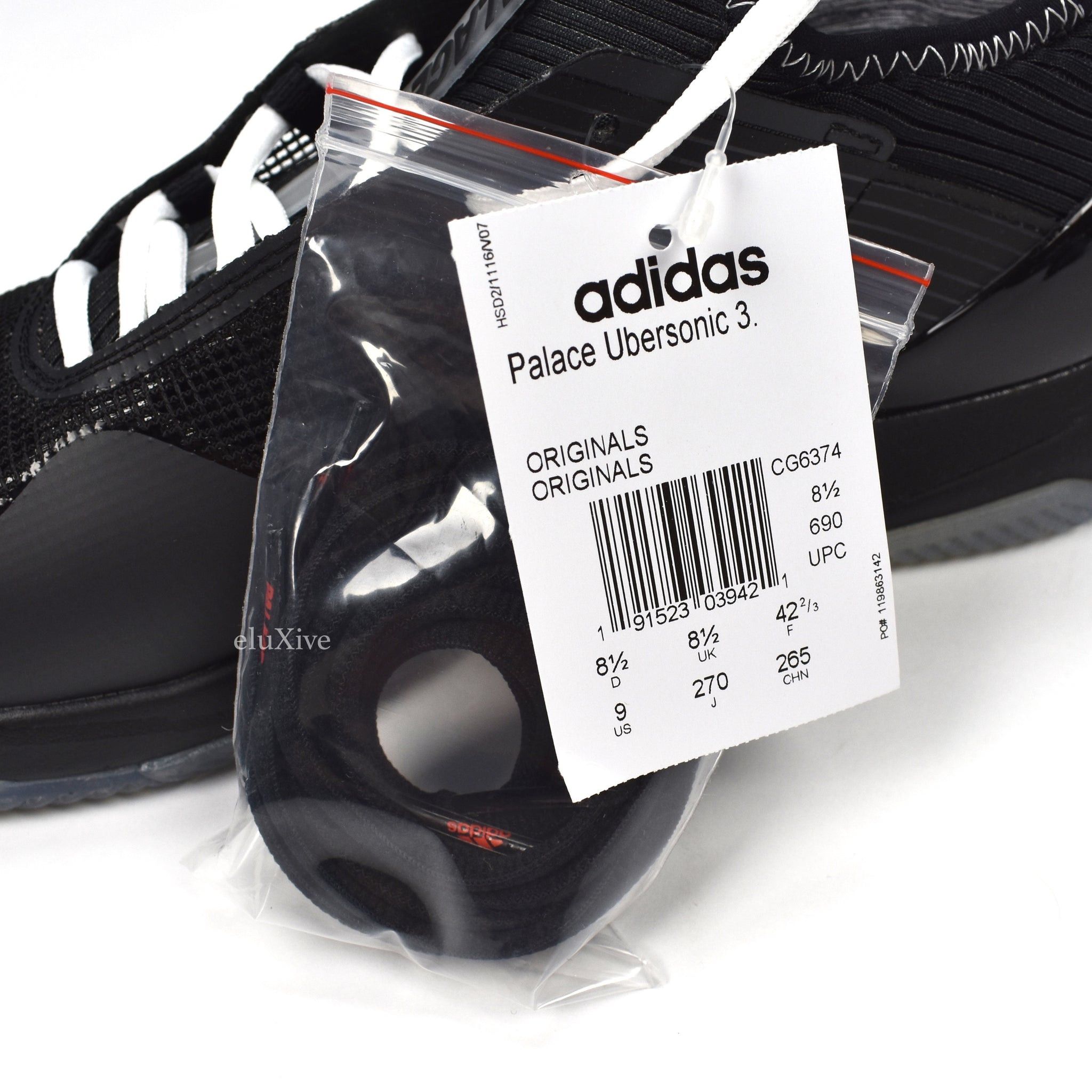 Adidas × Palace Palace Adidas Tennis Ubersonic 3.0 Black DS Size US 9 / EU 42 - 15 Thumbnail