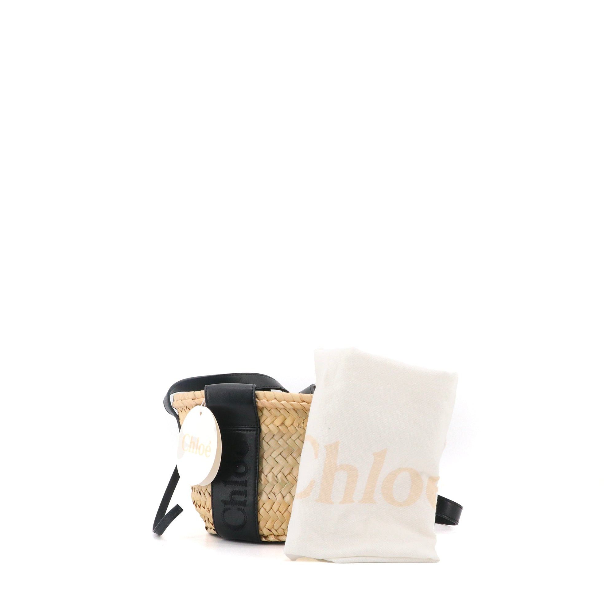 Chloe CHLOÉ - Chloé Panier Sense Small shoulder bag in raffia Size ONE SIZE - 7 Thumbnail