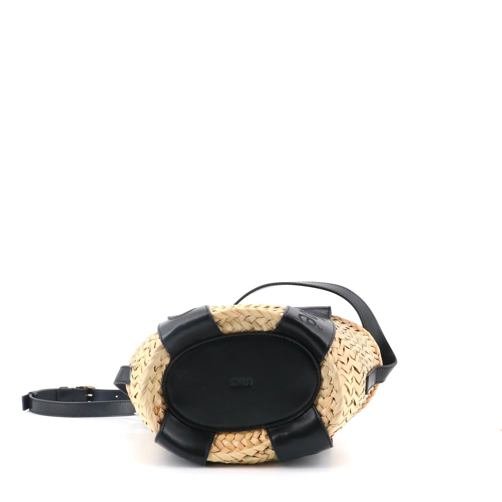 Chloe CHLOÉ - Chloé Panier Sense Small shoulder bag in raffia Size ONE SIZE - 3 Thumbnail