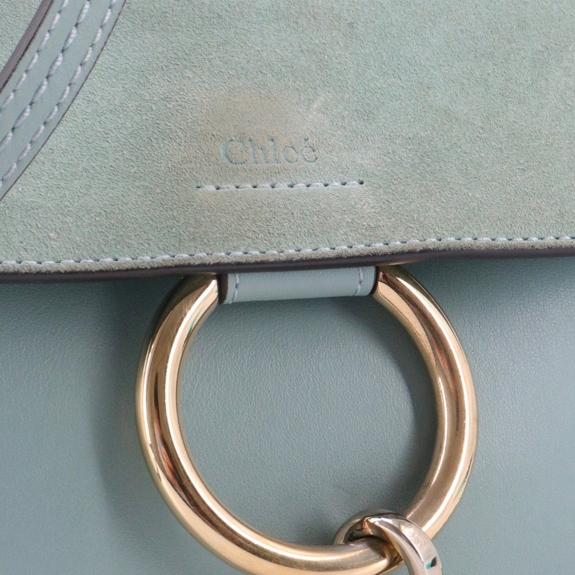 Chloe CHLOÉ - Faye Chloé shoulder bag in blue leather Size ONE SIZE - 6 Thumbnail