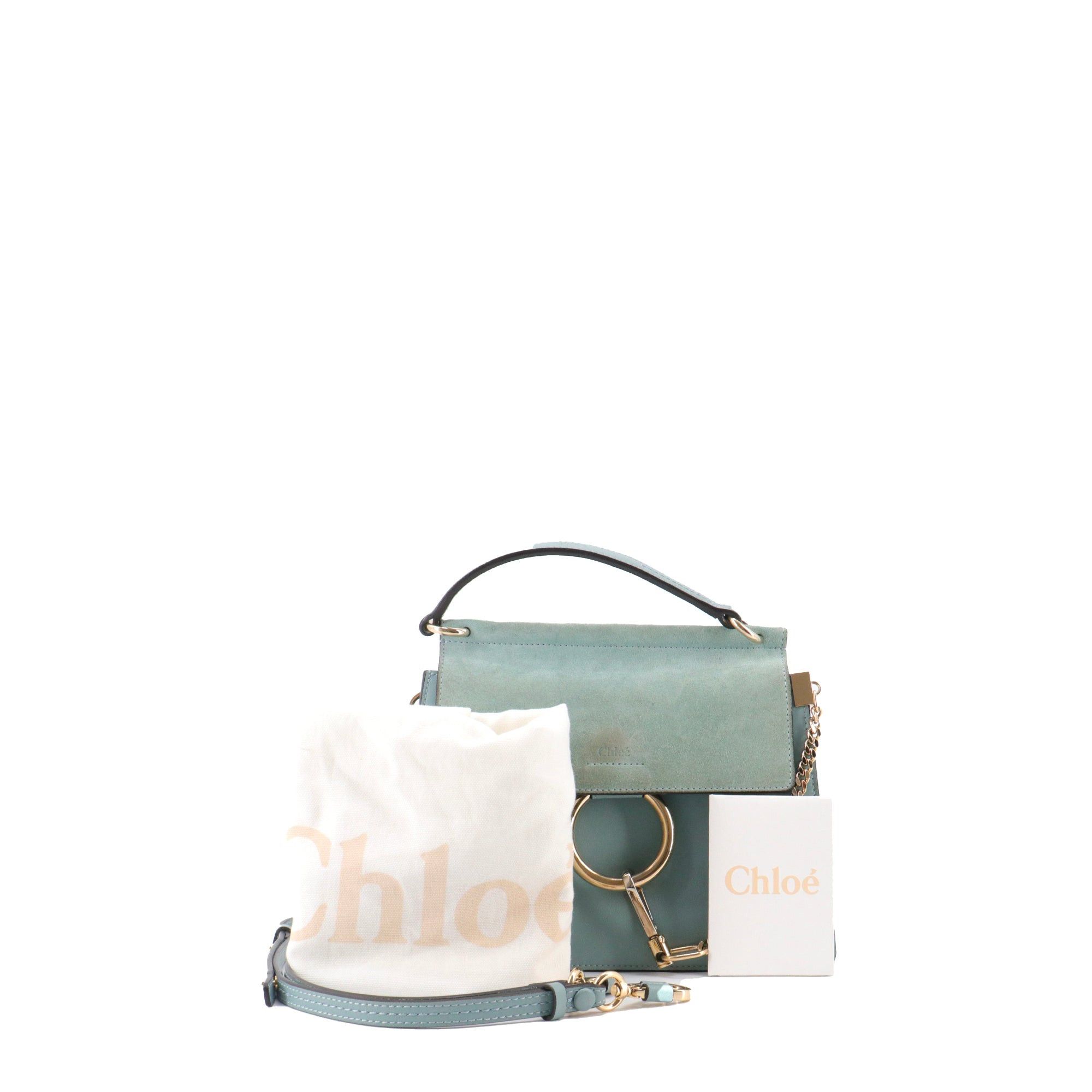 Chloe CHLOÉ - Faye Chloé shoulder bag in blue leather Size ONE SIZE - 8 Thumbnail