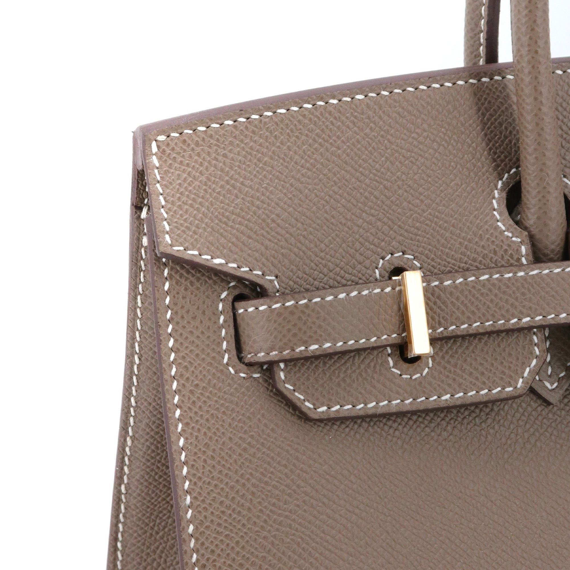 Hermes HERMÈS - Birkin 25 Hermès handbag in etoupe epsom leather Size ONE SIZE - 7 Thumbnail
