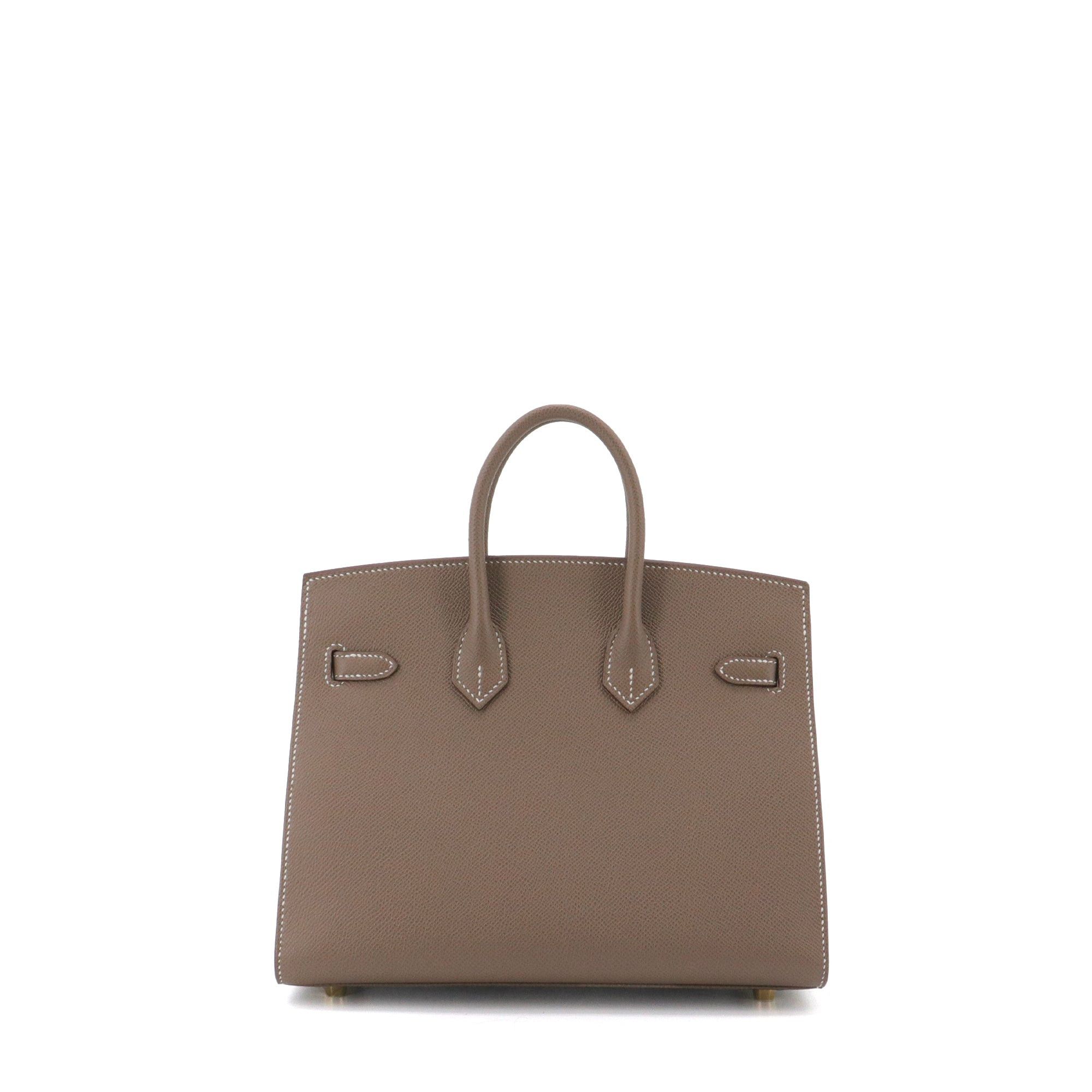 Hermes HERMÈS - Birkin 25 Hermès handbag in etoupe epsom leather Size ONE SIZE - 3 Thumbnail