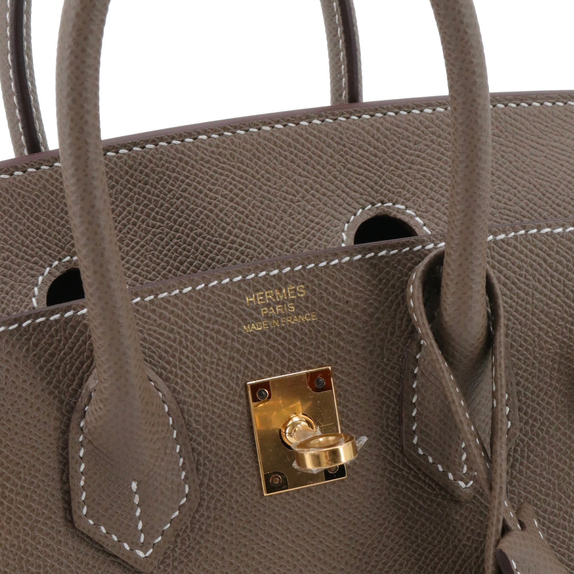 Hermes HERMÈS - Birkin 25 Hermès handbag in etoupe epsom leather Size ONE SIZE - 8 Thumbnail