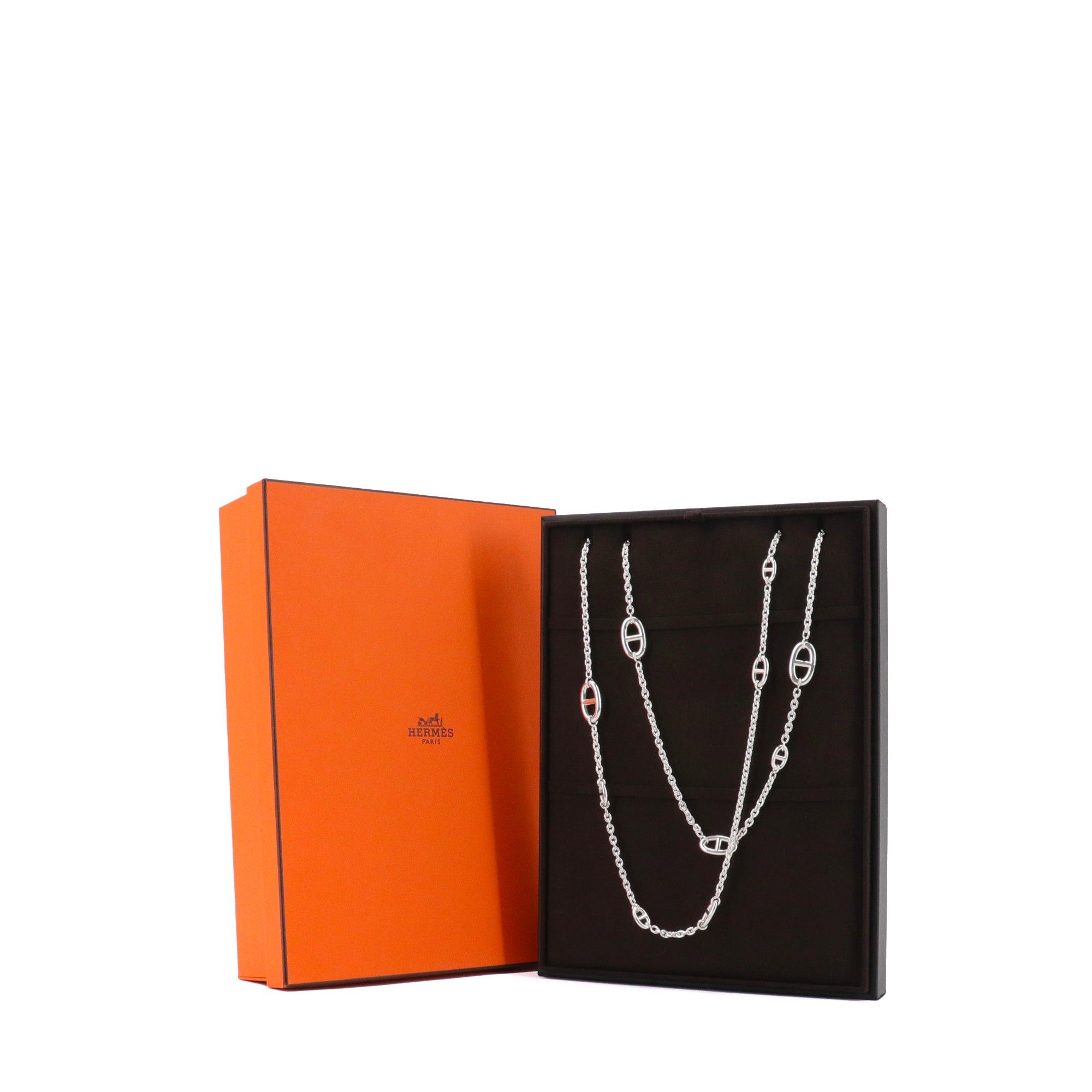 Hermes HERMÈS - Hermès Farandole 120 long necklace in silver Size ONE SIZE - 6 Thumbnail
