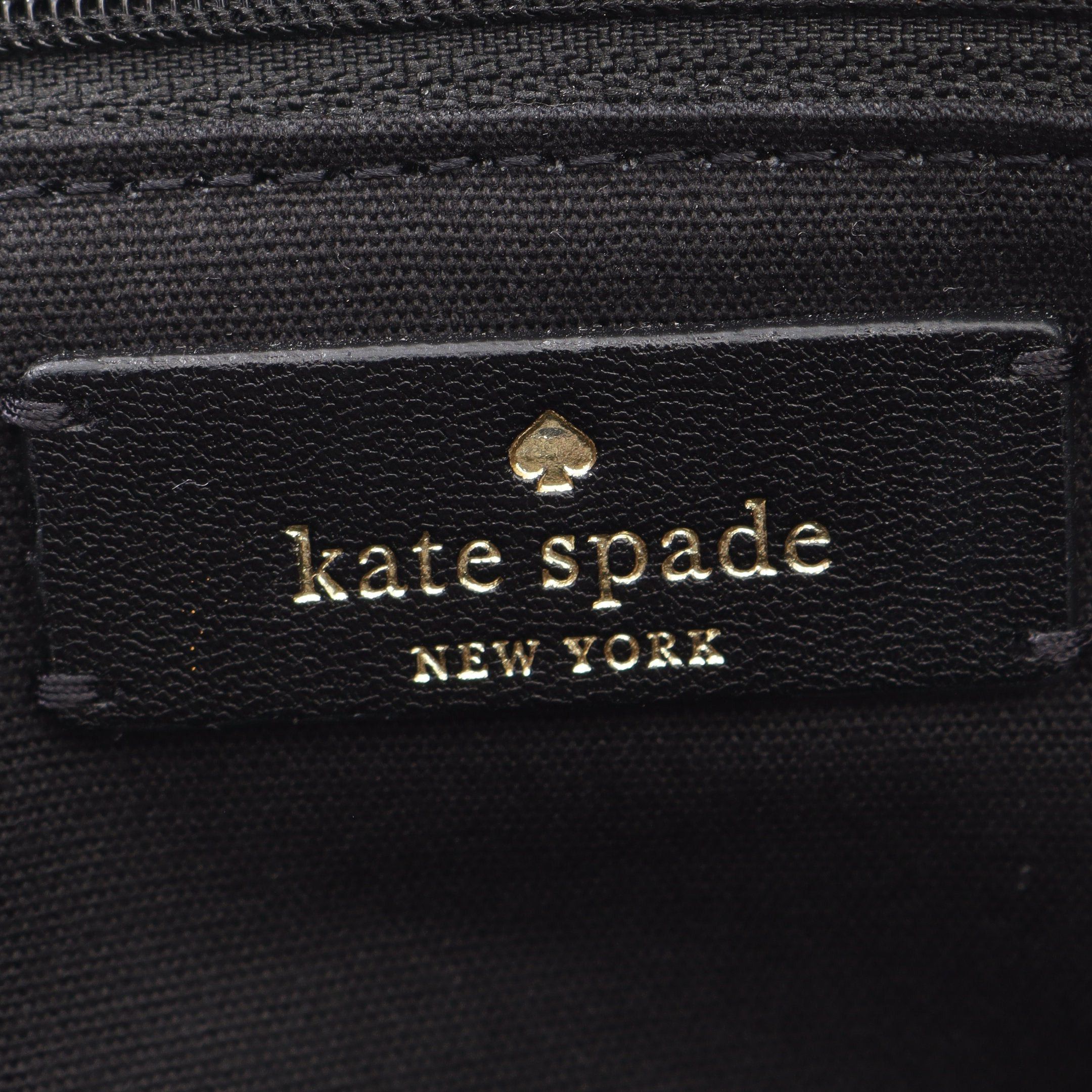 Kate Spade Kate Spade Ella Small Handbag Tote Bag Flower Canvas Leather Black Beige Pink Size ONE SIZE - 4 Thumbnail
