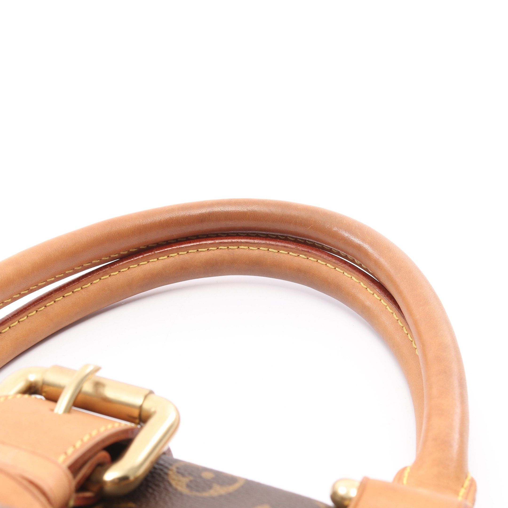 Louis Vuitton Louis Vuitton Manhattan Gm Monogram Handbag Leather Brown Size ONE SIZE - 9 Thumbnail