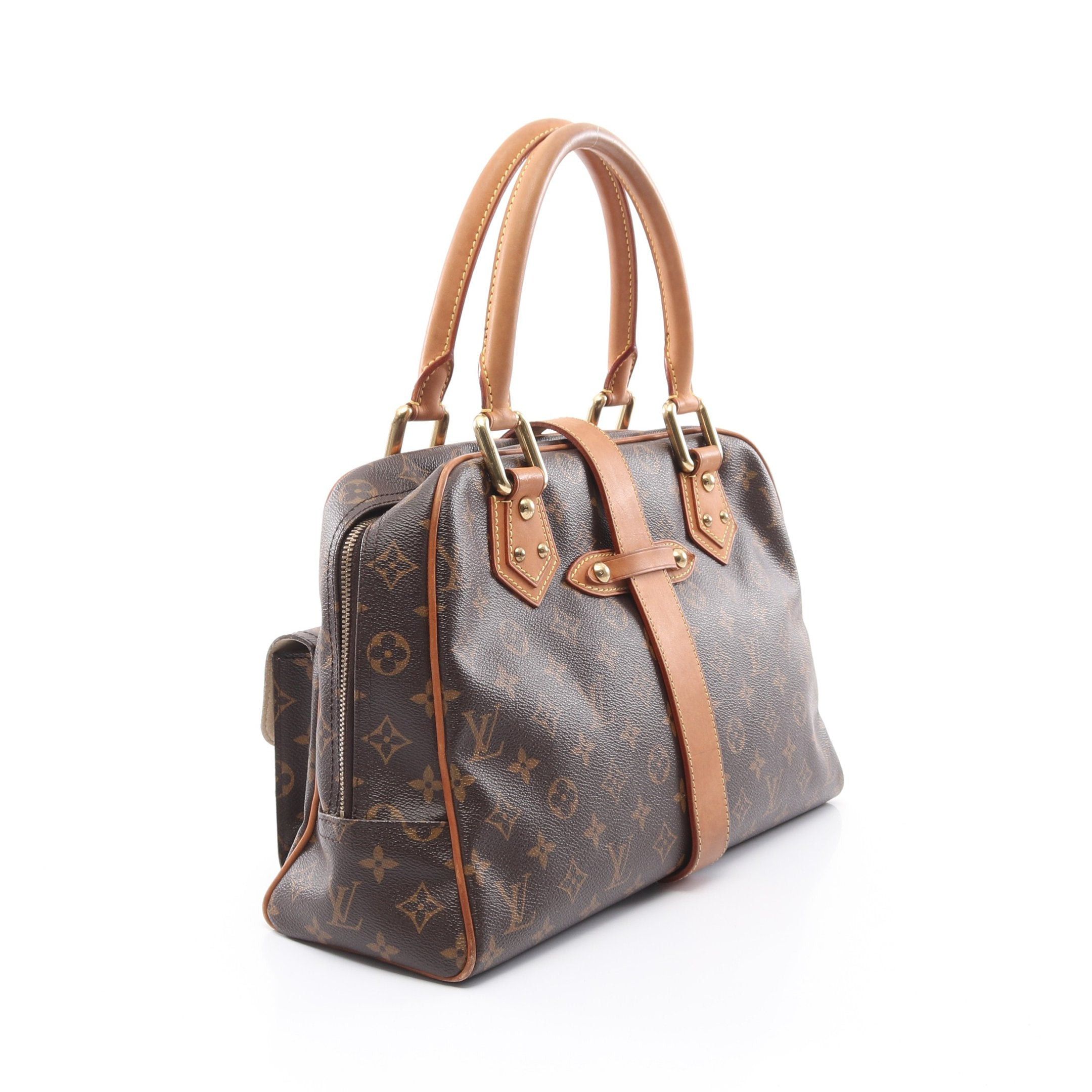 Louis Vuitton Louis Vuitton Manhattan Gm Monogram Handbag Leather Brown Size ONE SIZE - 2 Thumbnail