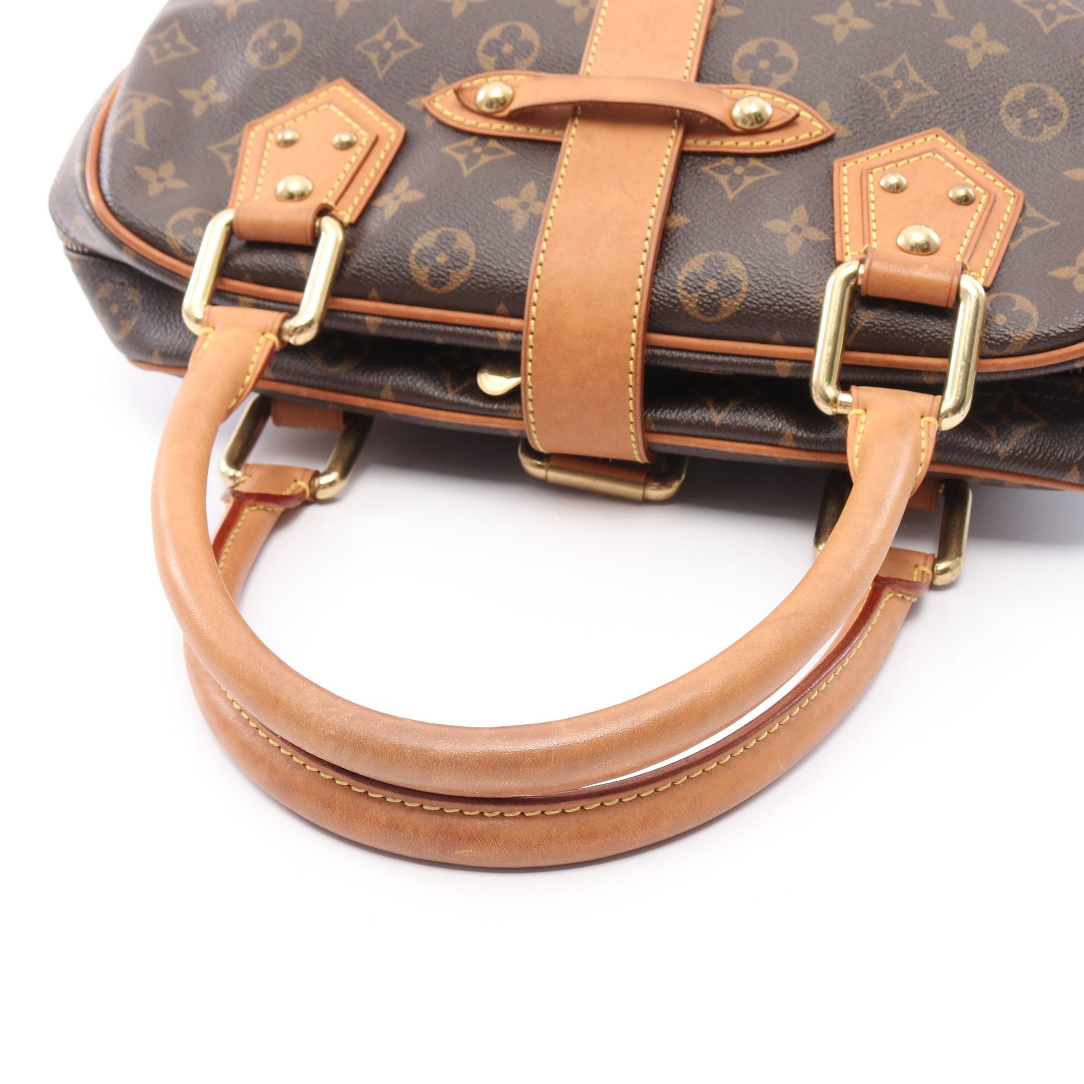 Louis Vuitton Louis Vuitton Manhattan Gm Monogram Handbag Leather Brown Size ONE SIZE - 8 Thumbnail