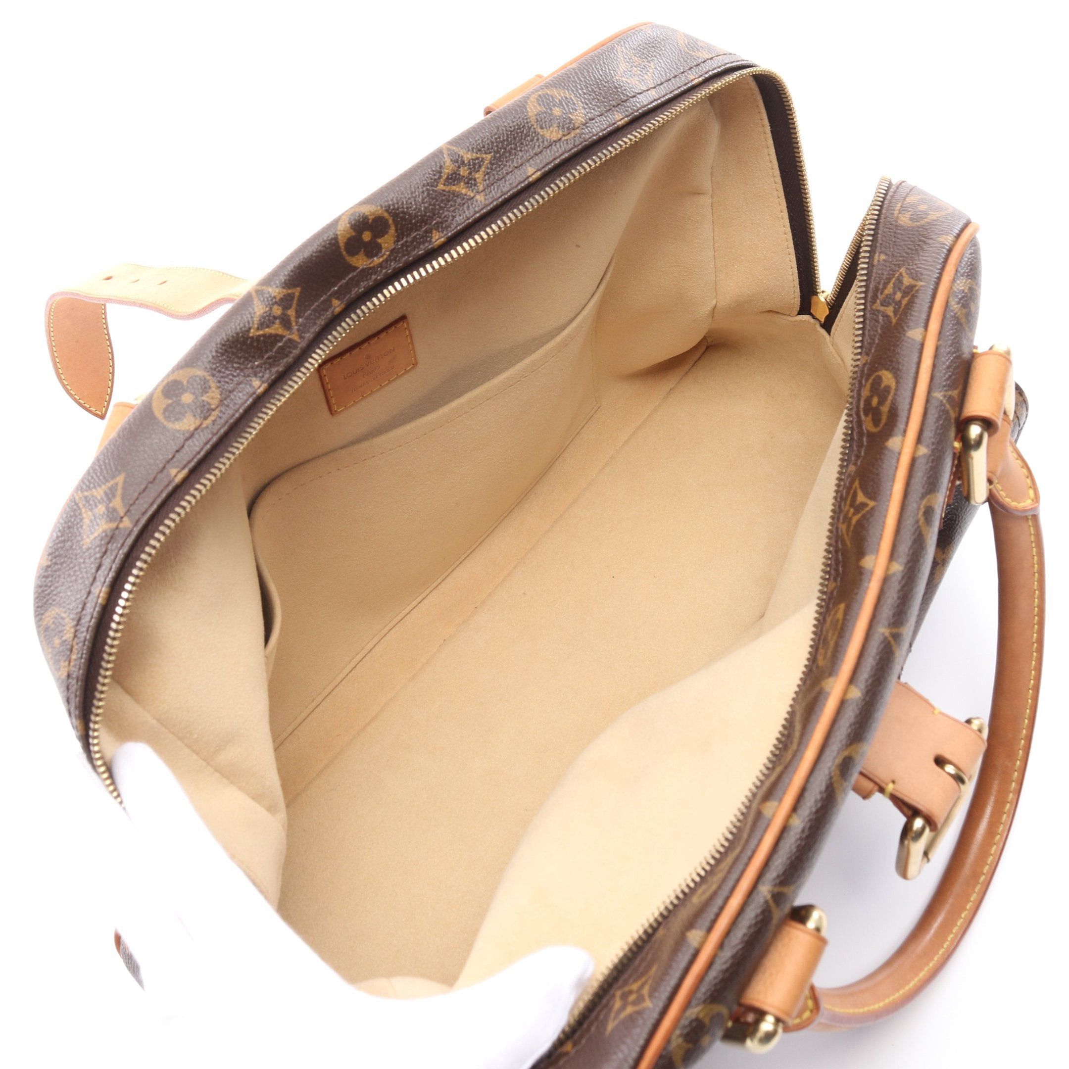 Louis Vuitton Louis Vuitton Manhattan Gm Monogram Handbag Leather Brown Size ONE SIZE - 3 Thumbnail