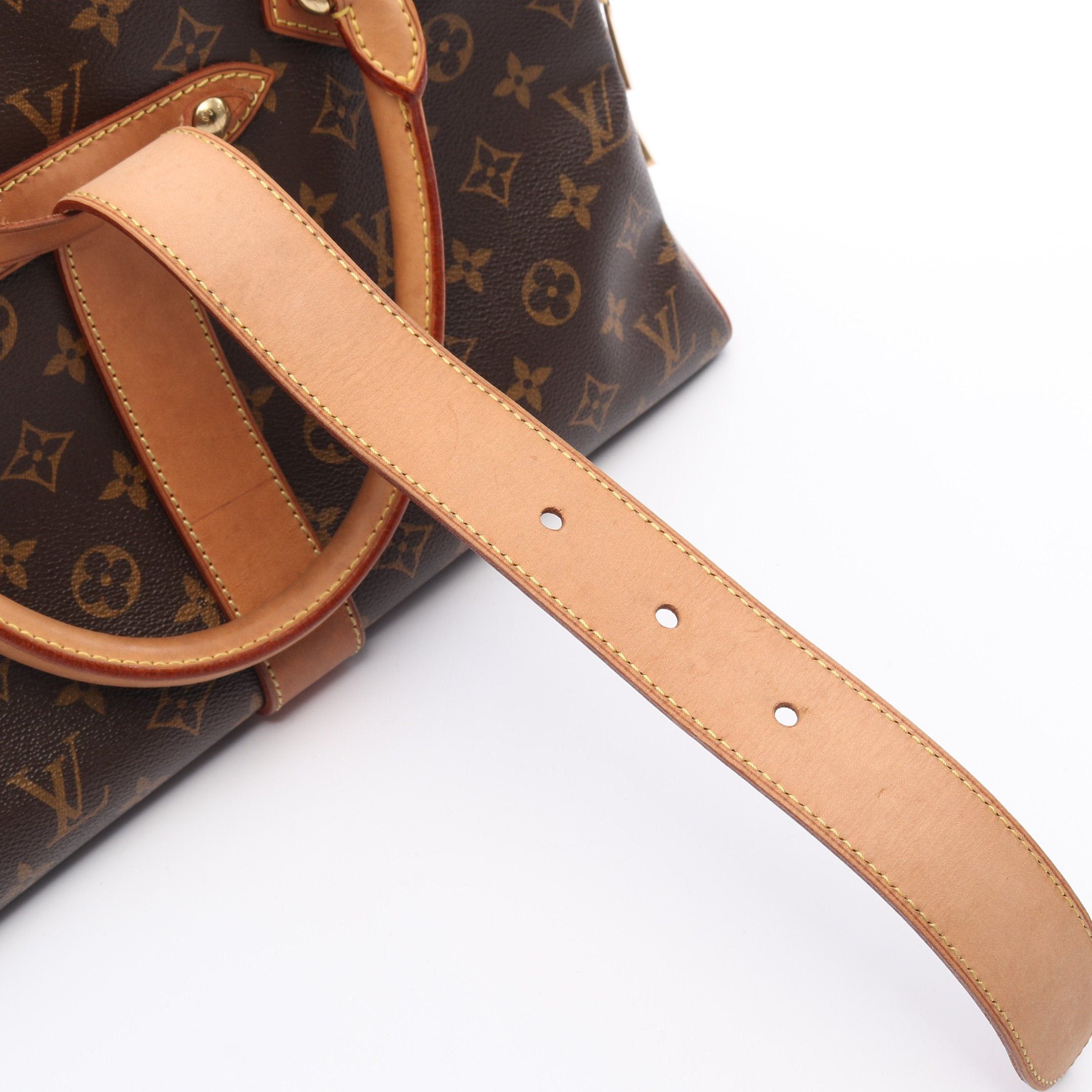 Louis Vuitton Louis Vuitton Manhattan Gm Monogram Handbag Leather Brown Size ONE SIZE - 12 Thumbnail