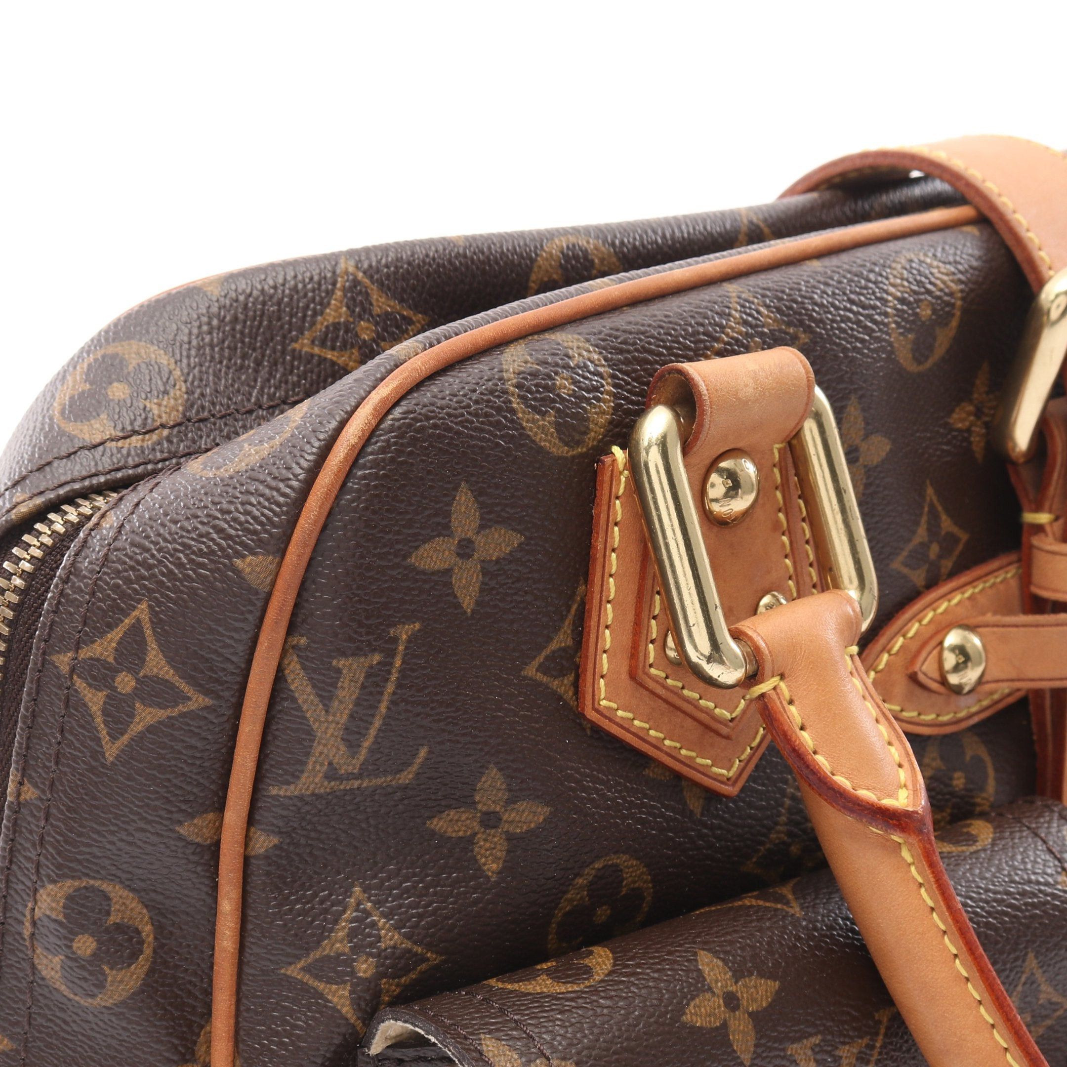 Louis Vuitton Louis Vuitton Manhattan Gm Monogram Handbag Leather Brown Size ONE SIZE - 10 Thumbnail