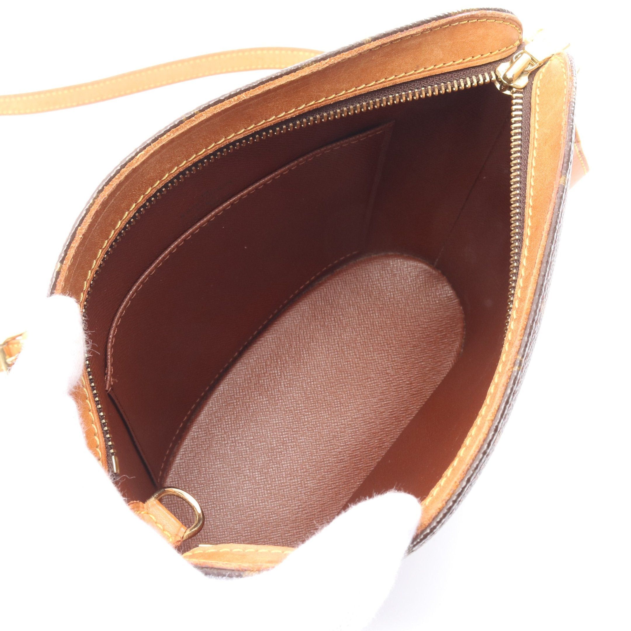 Louis Vuitton Louis Vuitton Druot Monogram Shoulder Bag Leather Brown Size ONE SIZE - 3 Thumbnail