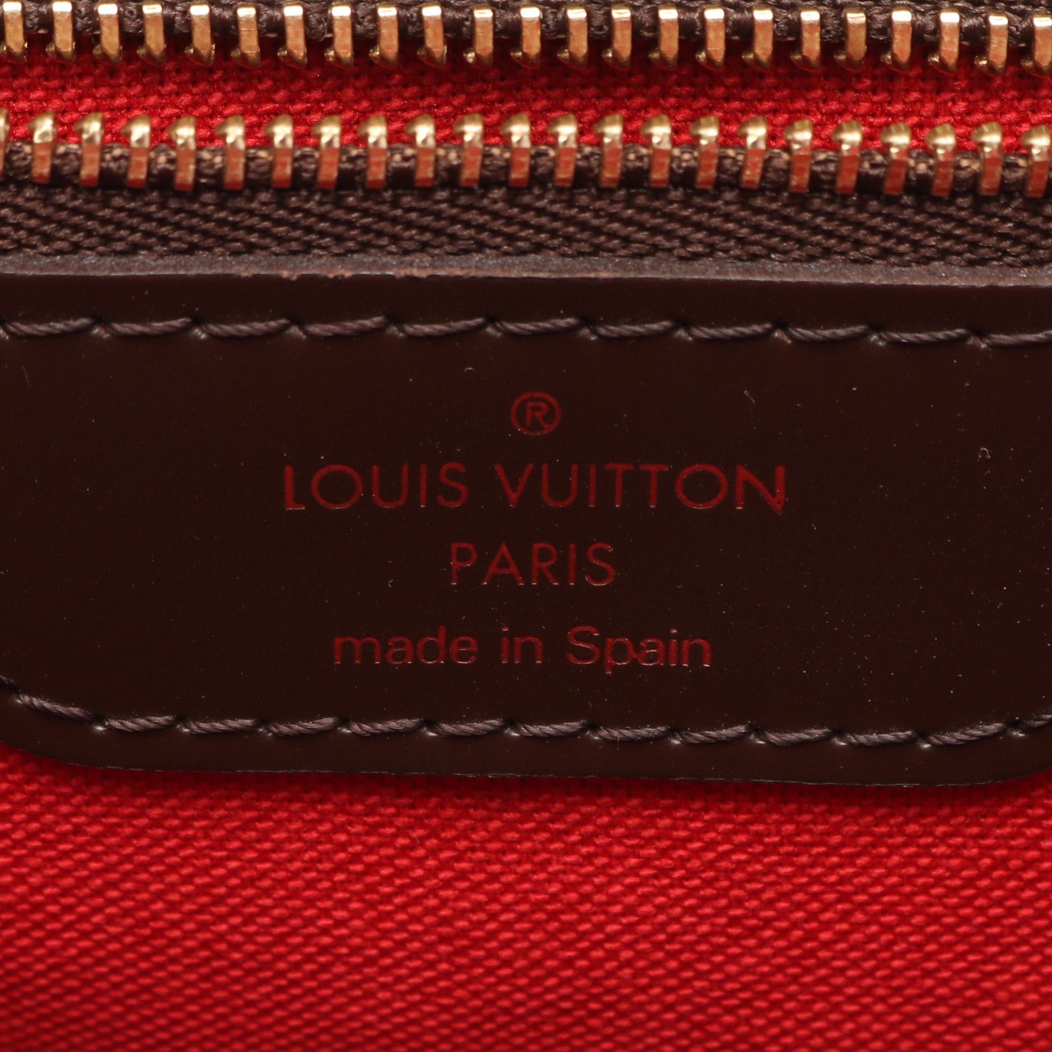 Louis Vuitton Louis Vuitton Hippopotamus Rivington Damier Ebene Shoulder Bag Leather Brown Size ONE SIZE - 4 Thumbnail