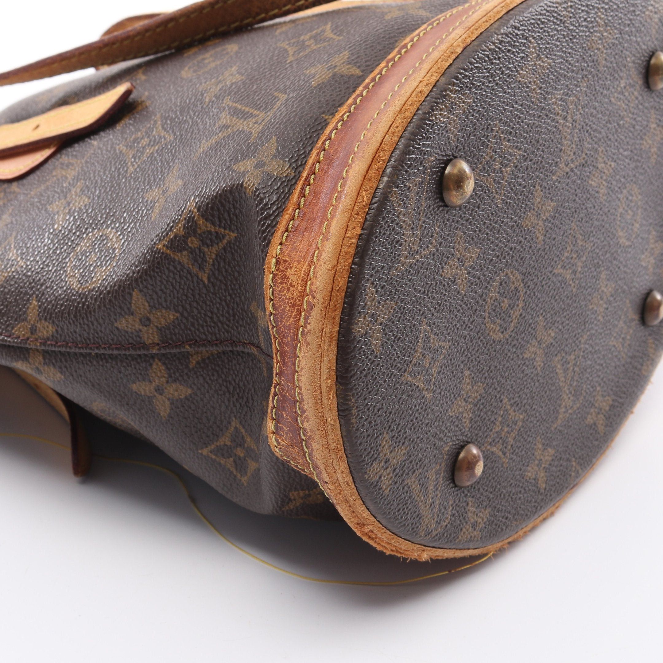 Louis Vuitton Louis Vuitton Bucket Pm Monogram Handbag Leather Brown Size ONE SIZE - 7 Thumbnail