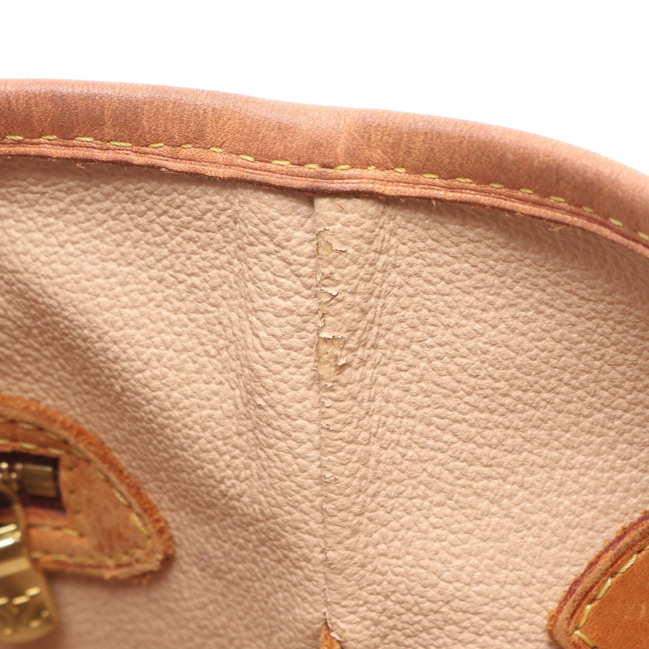 Louis Vuitton Louis Vuitton Bucket Pm Monogram Handbag Leather Brown Size ONE SIZE - 10 Thumbnail