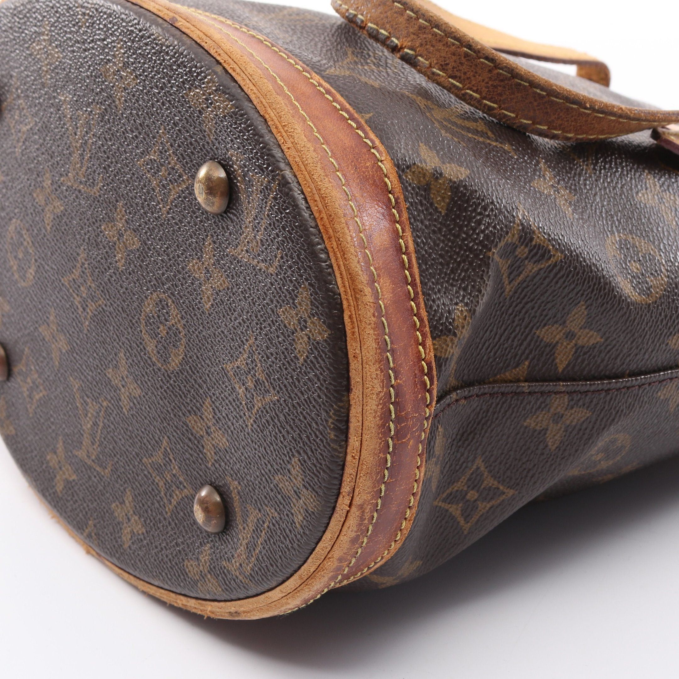 Louis Vuitton Louis Vuitton Bucket Pm Monogram Handbag Leather Brown Size ONE SIZE - 12 Thumbnail