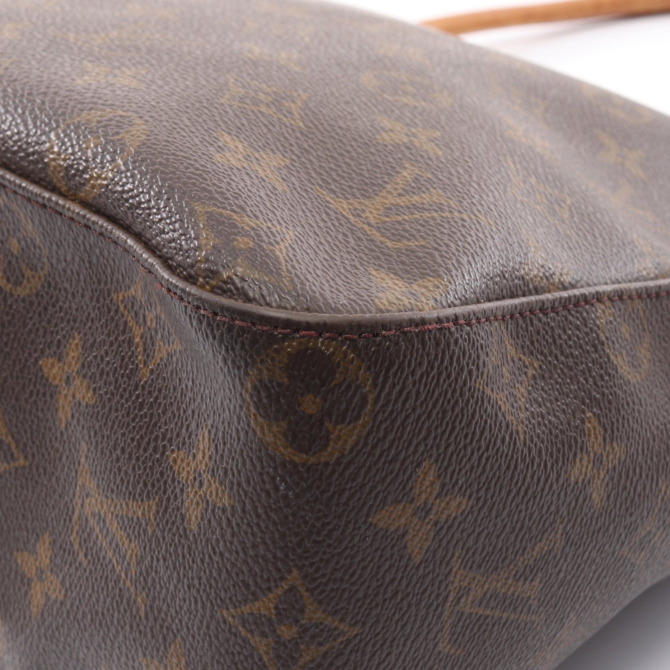Louis Vuitton Louis Vuitton Looping Gm Monogram Shoulder Bag Leather Brown Size ONE SIZE - 7 Thumbnail