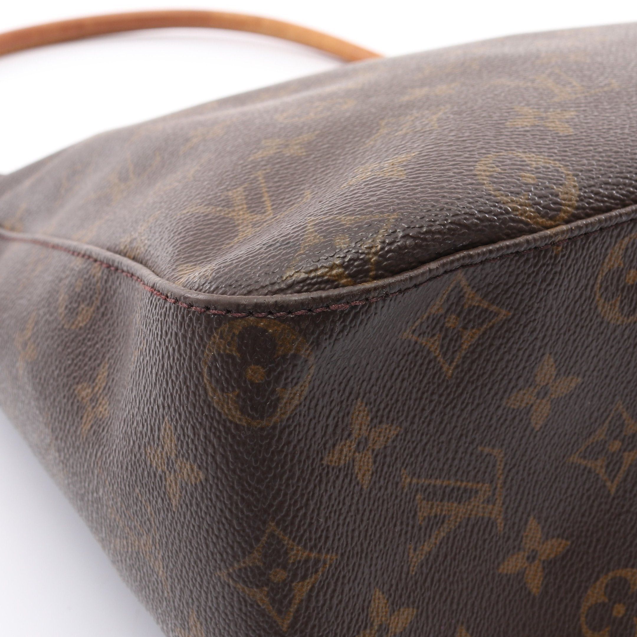 Louis Vuitton Louis Vuitton Looping Gm Monogram Shoulder Bag Leather Brown Size ONE SIZE - 6 Thumbnail