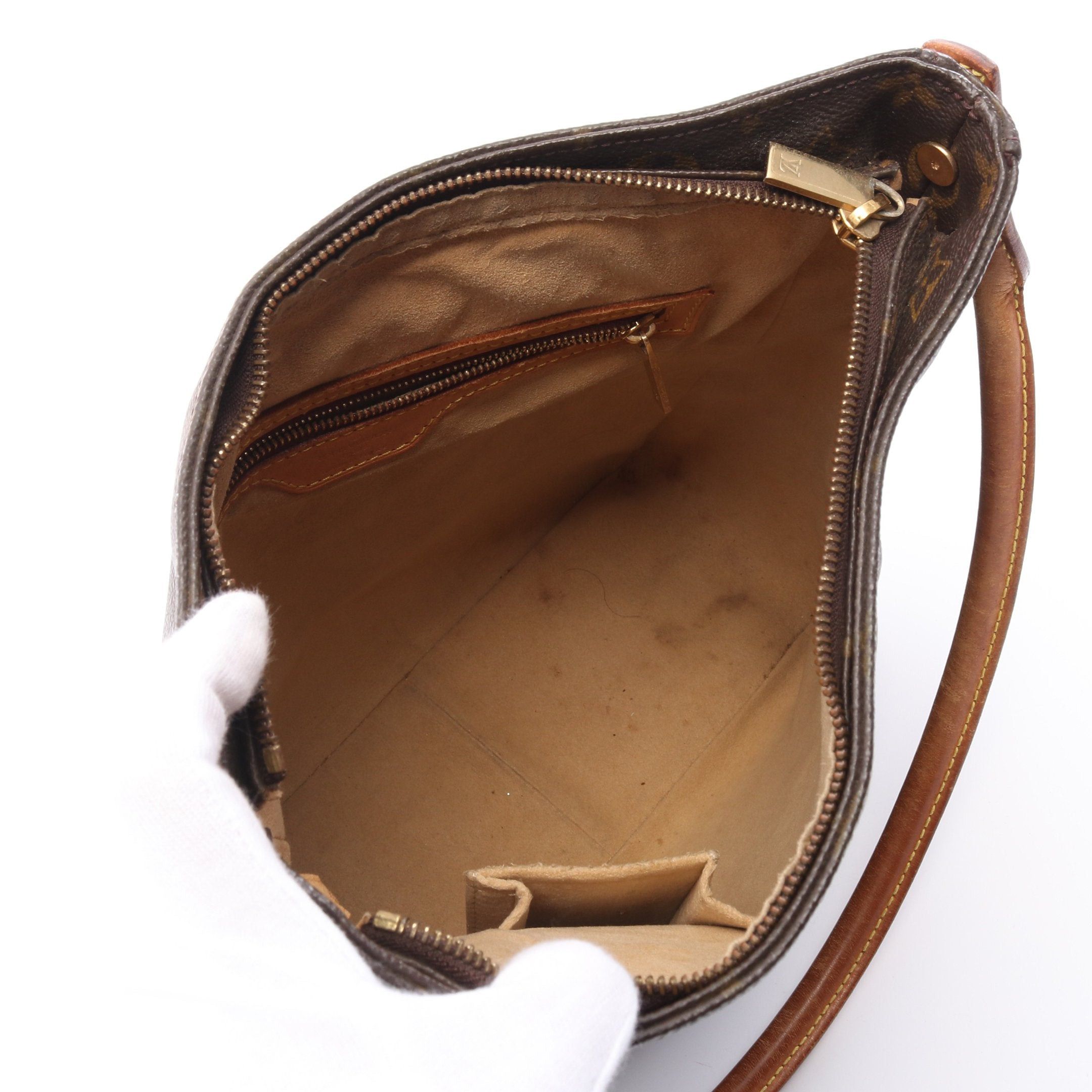 Louis Vuitton Louis Vuitton Looping Gm Monogram Shoulder Bag Leather Brown Size ONE SIZE - 3 Thumbnail