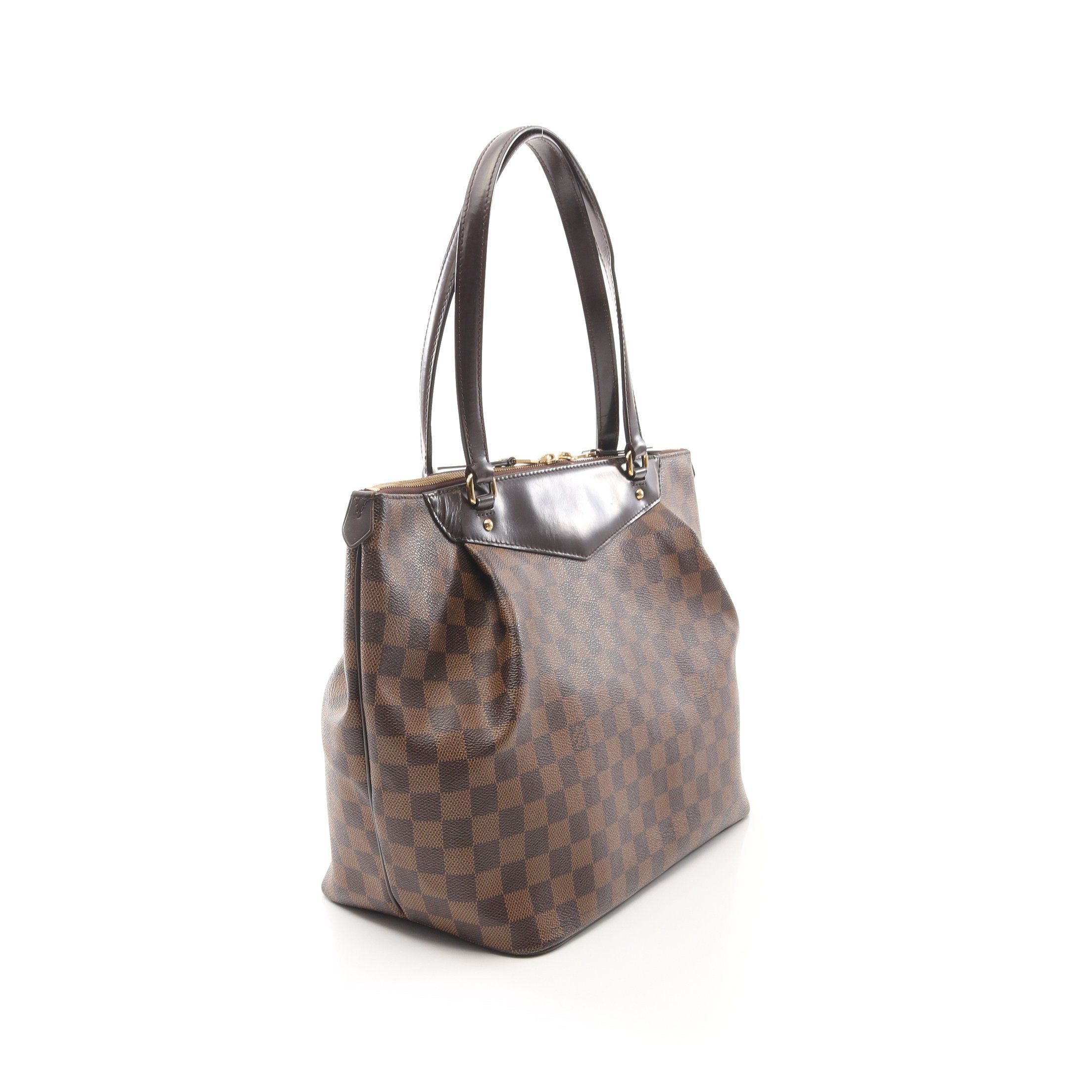 Louis Vuitton Louis Vuitton Westminster Gm Damier Ebene Handbag Tote Bag Leather Brown Size ONE SIZE - 2 Thumbnail