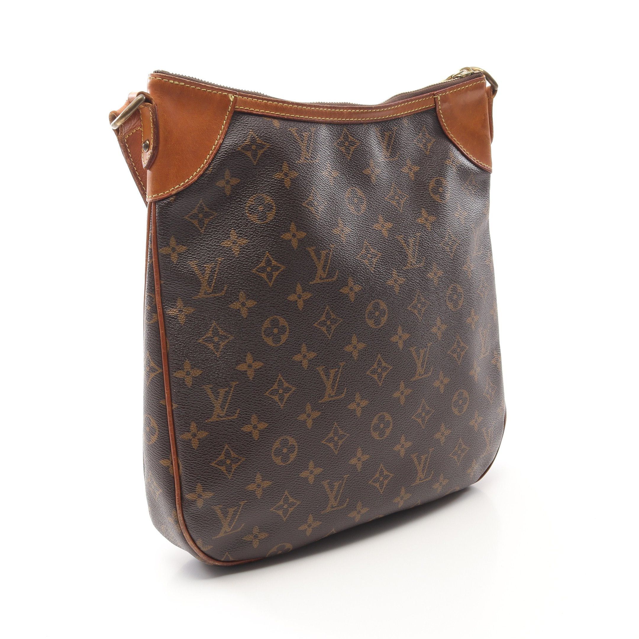 Louis Vuitton Louis Vuitton Odeon Mm Monogram Shoulder Bag Leather Brown Size ONE SIZE - 2 Thumbnail
